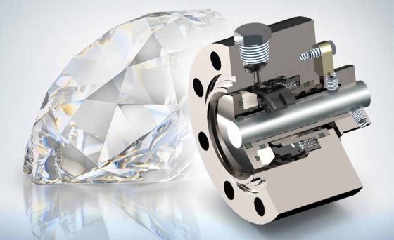 diamond seals for submersible motors